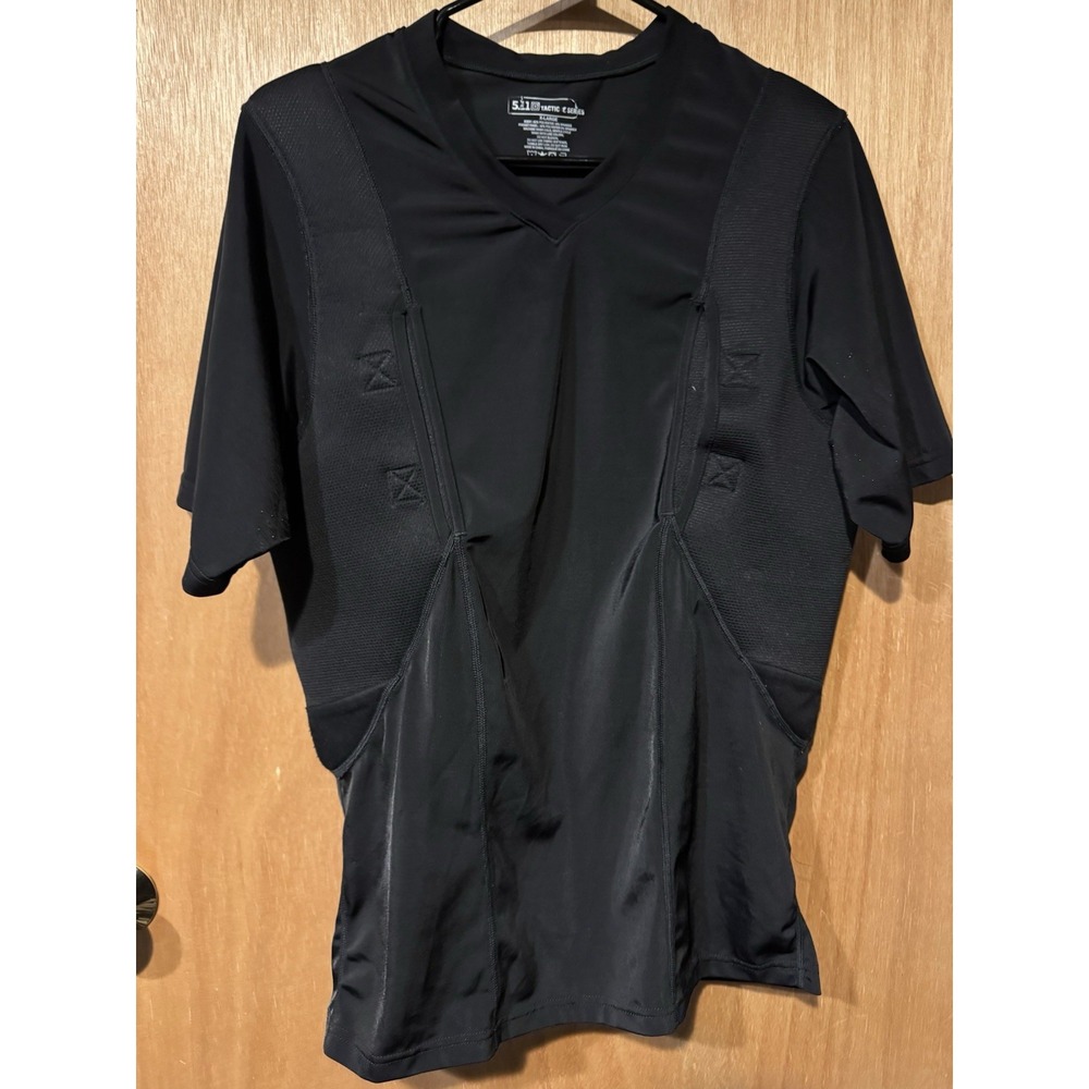 5.11 Tactical  Compression Holster Shirt XL Padded Black Concealed Carry (J)